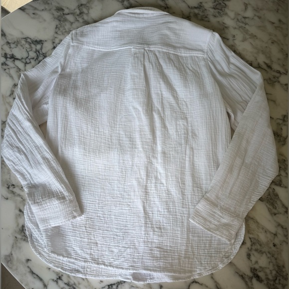 NWT J Crew Factory Gauze Button-Up
White Gauze Shirt 100% Cotton Various Sizes - Picture 10 of 16